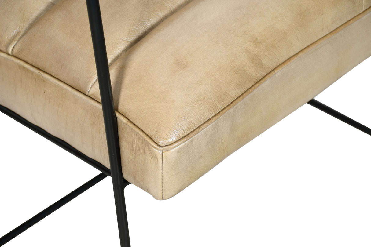 New York Tony Accent Chair in Antique Ivory from Home Trends & Design - Luna Furniture