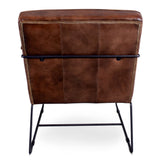 New York Tony Accent Chair in Antique Whiskey Leather from Home Trends & Design - Luna Furniture