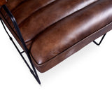 New York Tony Accent Chair in Antique Whiskey Leather from Home Trends & Design - Luna Furniture