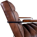 New York Tony Accent Chair in Antique Whiskey Leather from Home Trends & Design - Luna Furniture