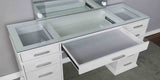 Valentina Luminous White Vanity Set from Furniture of America - Luna Furniture