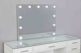 Valentina Luminous White Vanity Set from Furniture of America - Luna Furniture