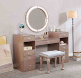 Yasmine Tiffany Blush Vanity Set from Furniture of America - Luna Furniture