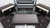 Tracie Obsidian Gray Vanity Set from Furniture of America - Luna Furniture