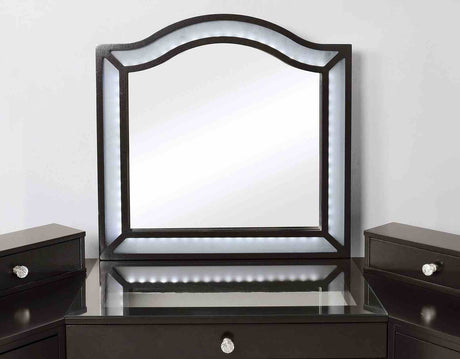 Tracie Obsidian Gray Vanity Set from Furniture of America - Luna Furniture