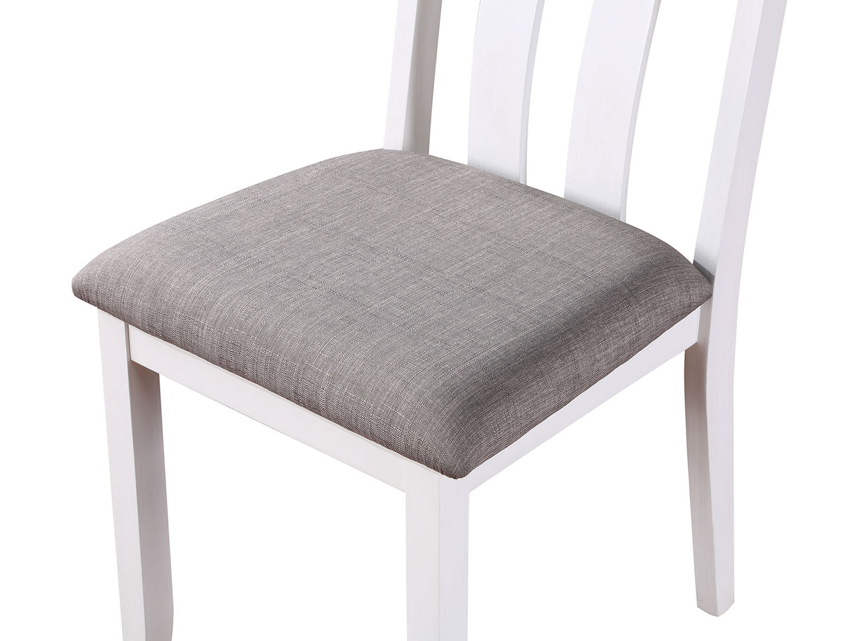 Dunseith White/Gray 5 Pc. Counter Ht. Set from Furniture of America - Luna Furniture