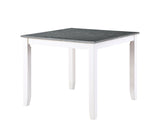 Dunseith White/Gray 5 Pc. Counter Ht. Set from Furniture of America - Luna Furniture