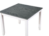 Dunseith White/Gray 5 Pc. Counter Ht. Set from Furniture of America - Luna Furniture