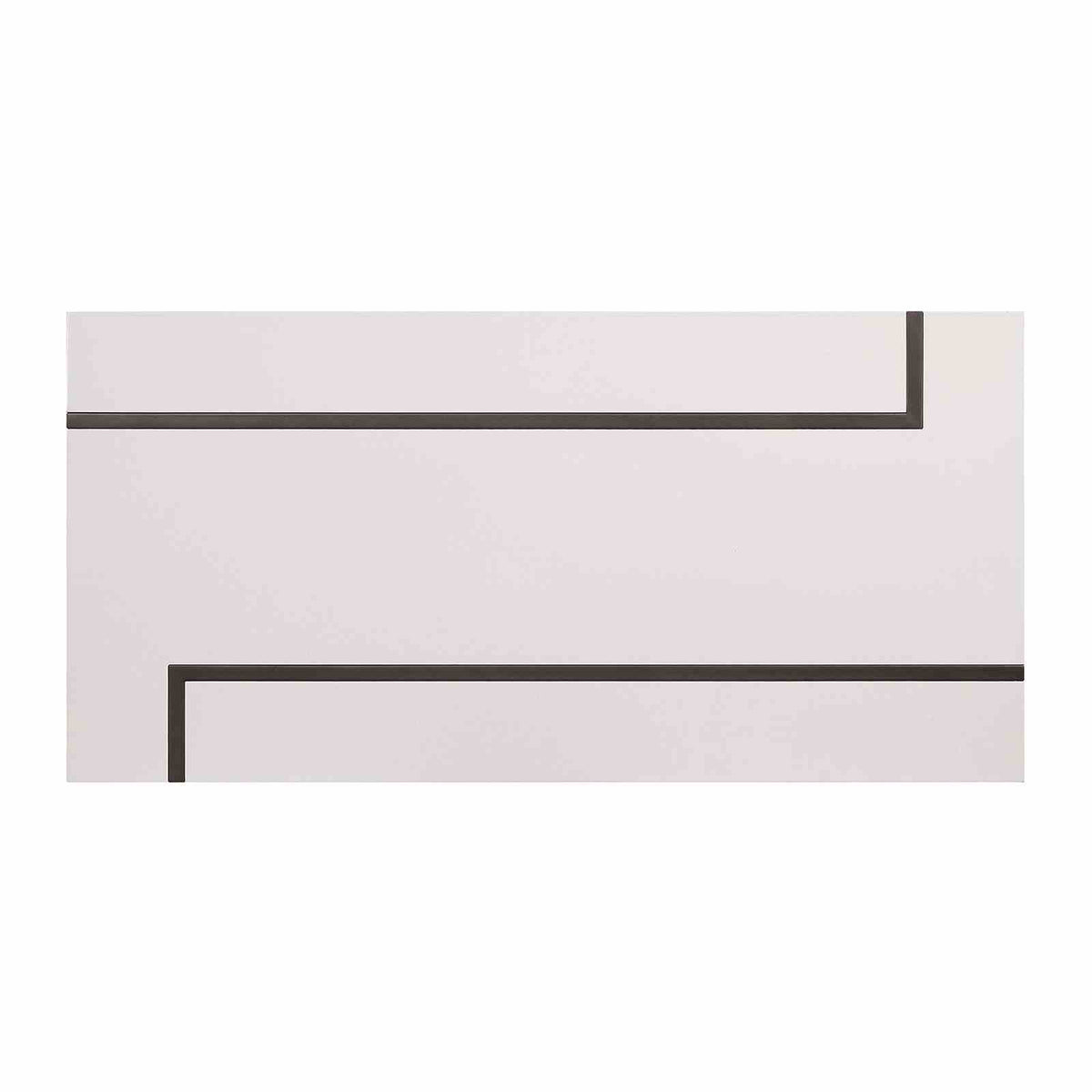 Izar White/Gun Metal Coffee Table from Furniture of America - Luna Furniture