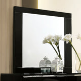 Carlie Black Mirror (Mirror Only) from Furniture of America - Luna Furniture