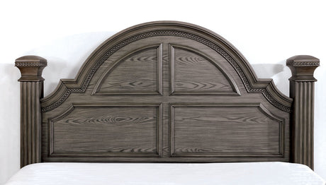 Pamphilos Gray King Bed from Furniture of America - Luna Furniture