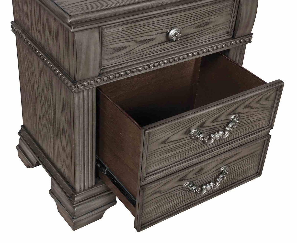 Pamphilos Gray King Bed from Furniture of America - Luna Furniture