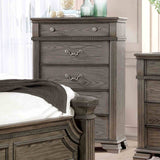 Pamphilos Gray 5-Piece Queen Bedroom Set from Furniture of America - Luna Furniture