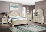 Pamphilos Antique White Queen Bed from Furniture of America - Luna Furniture