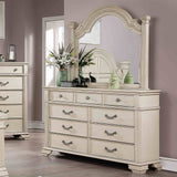 Pamphilos Antique White 5-Piece Queen Bedroom Set from Furniture of America - Luna Furniture