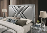 Emmeline Silver LED King Storage Platform Bed from Furniture of America - Luna Furniture