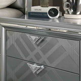 Emmeline Silver 5-Piece Queen Bedroom Set from Furniture of America - Luna Furniture