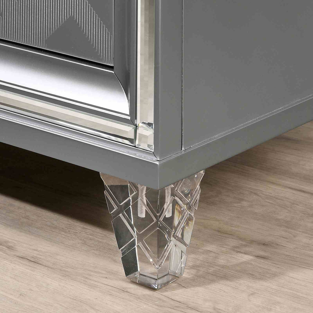 Emmeline Silver Night Stand from Furniture of America - Luna Furniture