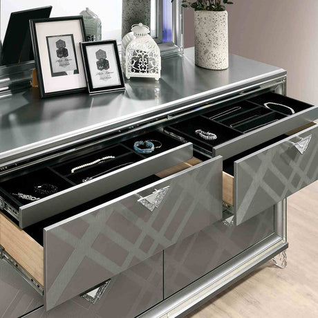 Emmeline Silver Dresser from Furniture of America - Luna Furniture