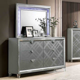 Emmeline Silver 5-Piece Queen Bedroom Set from Furniture of America - Luna Furniture