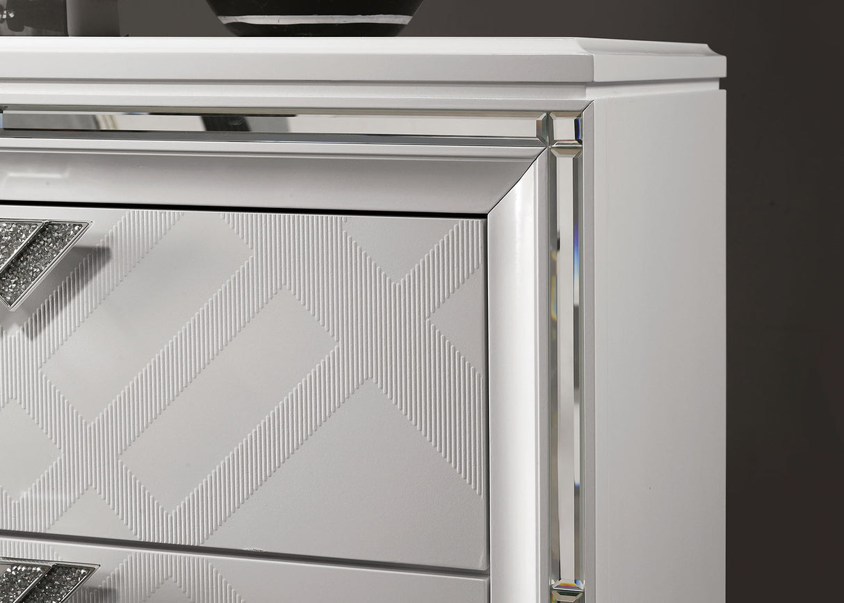 Emmeline White Night Stand from Furniture of America - Luna Furniture