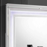 Emmeline White LED King Storage Platform Bed from Furniture of America - Luna Furniture