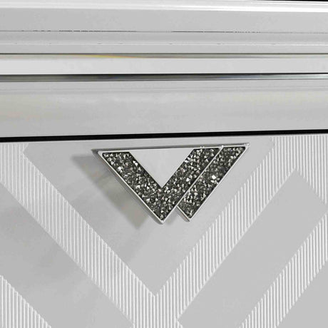 Emmeline White Night Stand from Furniture of America - Luna Furniture