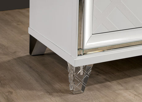 Emmeline White Night Stand from Furniture of America - Luna Furniture