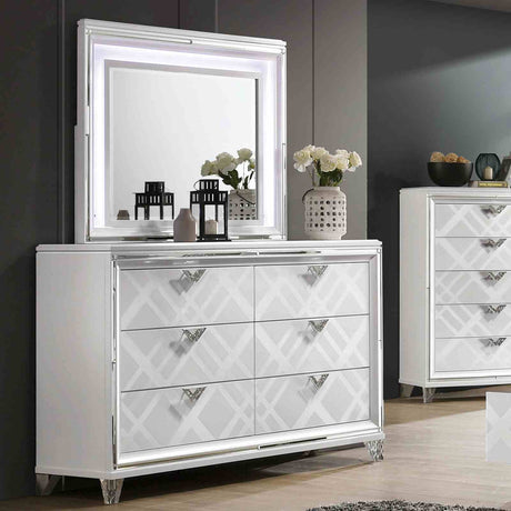 Emmeline White Dresser from Furniture of America - Luna Furniture