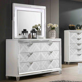 Emmeline White 5-Piece Queen Bedroom Set from Furniture of America - Luna Furniture