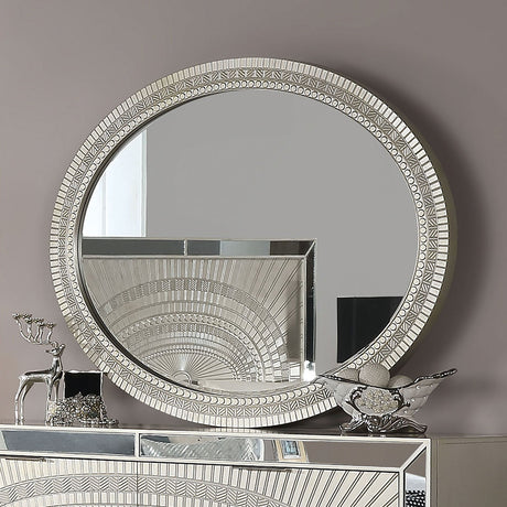 Valletta Champagne Mirror (Mirror Only) from Furniture of America - Luna Furniture