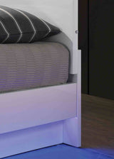 Erlach White/Chrome 5-Piece Queen Bedroom Set from Furniture of America - Luna Furniture