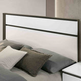 Birsfelden White/Metallic Gray Queen Bed from Furniture of America - Luna Furniture