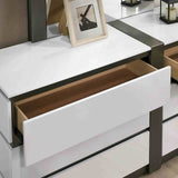 Birsfelden White/Metallic Gray Dresser from Furniture of America - Luna Furniture