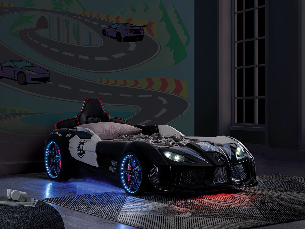 Patrolene Black/White Bed from Furniture of America - Luna Furniture