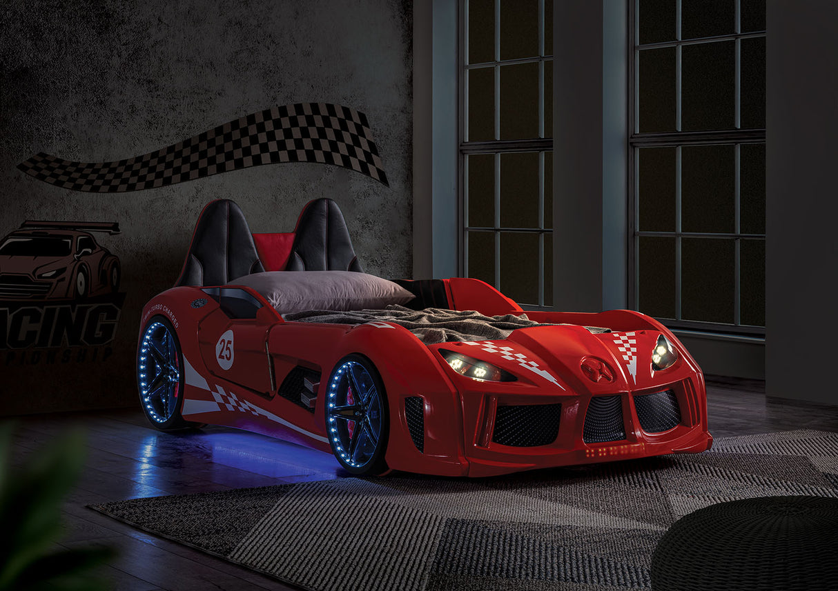 Trackster Red Bed from Furniture of America - Luna Furniture