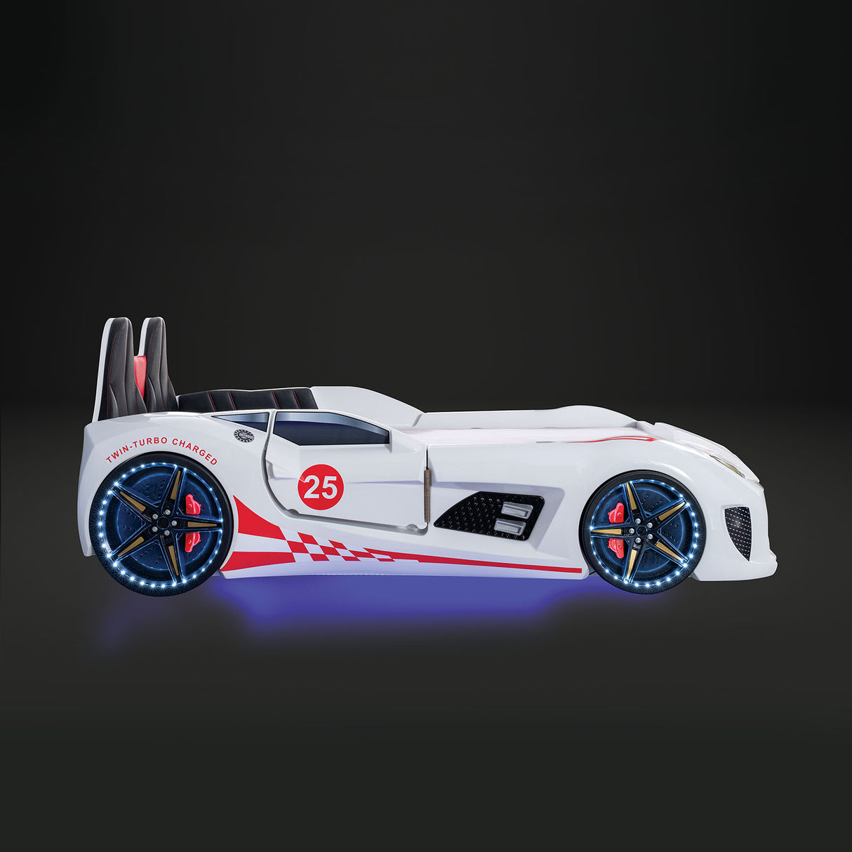 Trackster White Bed from Furniture of America - Luna Furniture