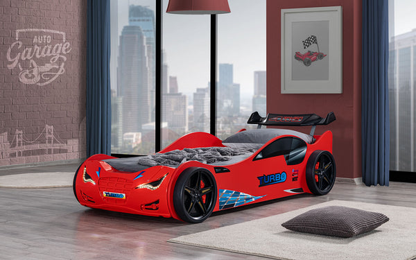 Roadstar Red Car Bed