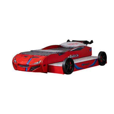 Tracklite Red Car Bed from Furniture of America - Luna Furniture
