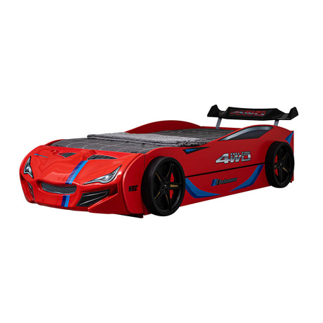 Tracklite Red Car Bed from Furniture of America - Luna Furniture