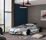 Tracklite White Car Bed from Furniture of America - Luna Furniture