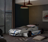 Tracklite White Car Bed from Furniture of America - Luna Furniture