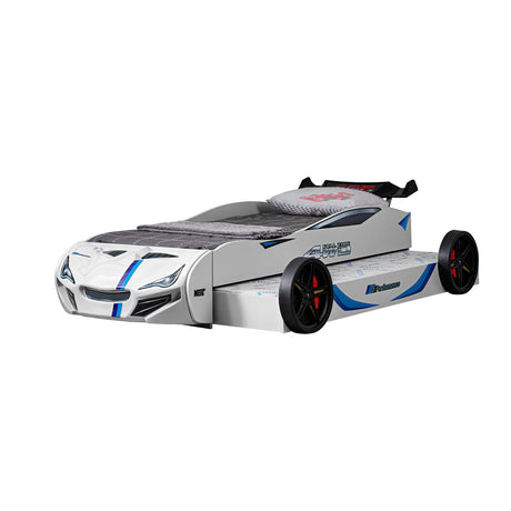 Tracklite White Car Bed from Furniture of America - Luna Furniture