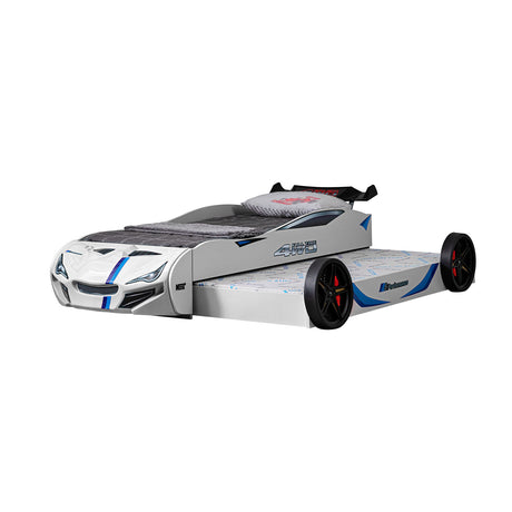 Tracklite White Car Bed from Furniture of America - Luna Furniture