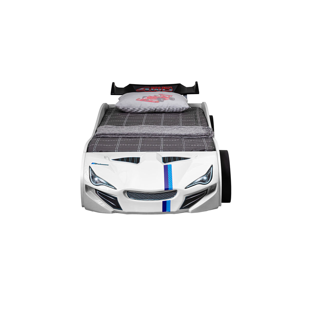Tracklite White Car Bed from Furniture of America - Luna Furniture