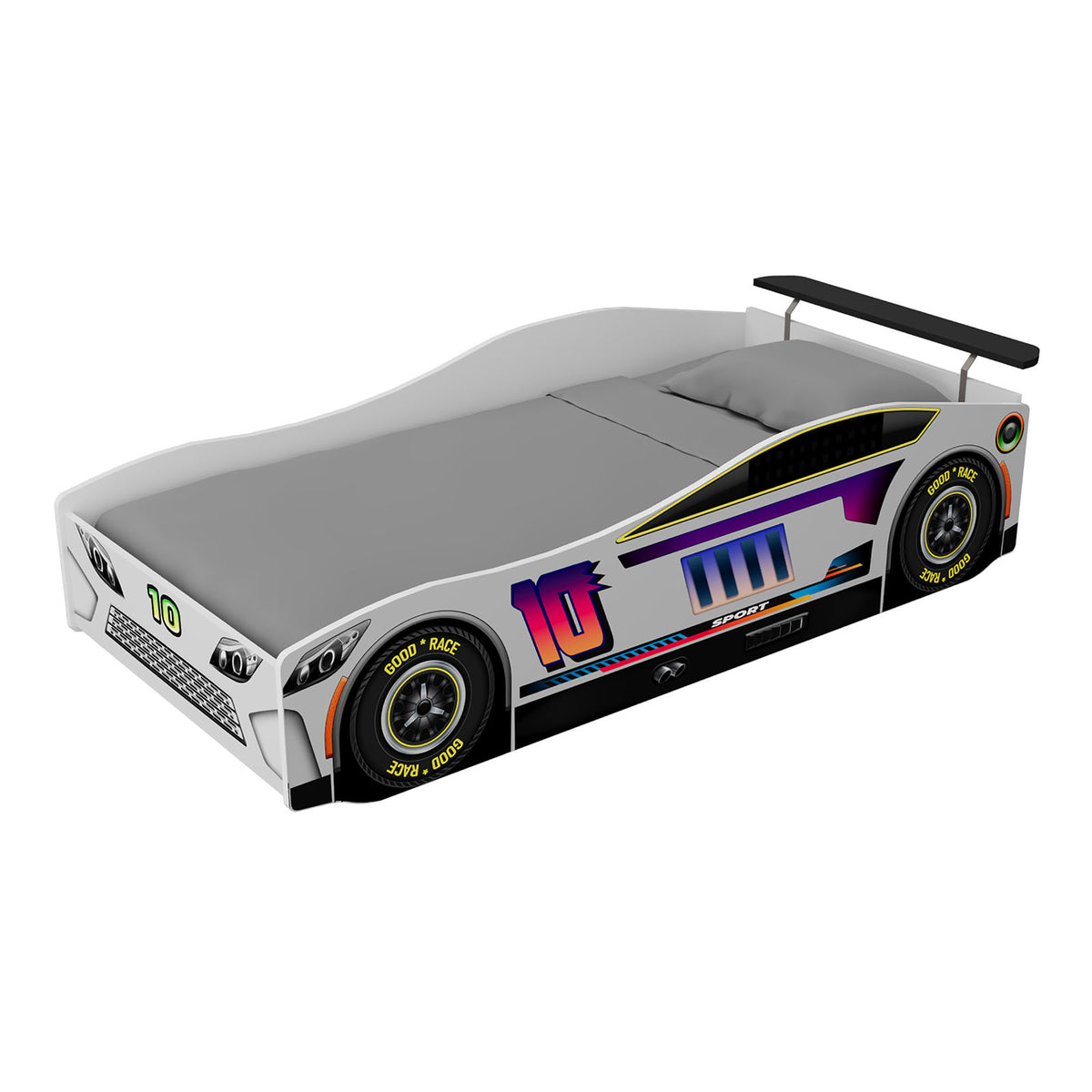 Karsten White Car Bed from Furniture of America - Luna Furniture