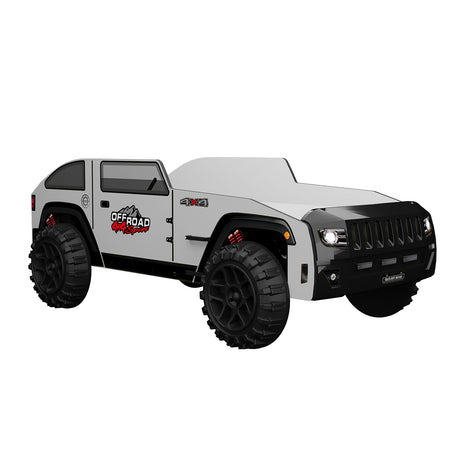 Overlander Black/White Car Bed from Furniture of America - Luna Furniture