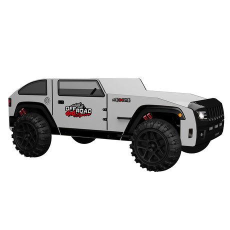 Overlander Black/White Car Bed from Furniture of America - Luna Furniture