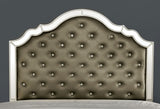 Eliora Silver Button Tufted Queen Bed from Furniture of America - Luna Furniture