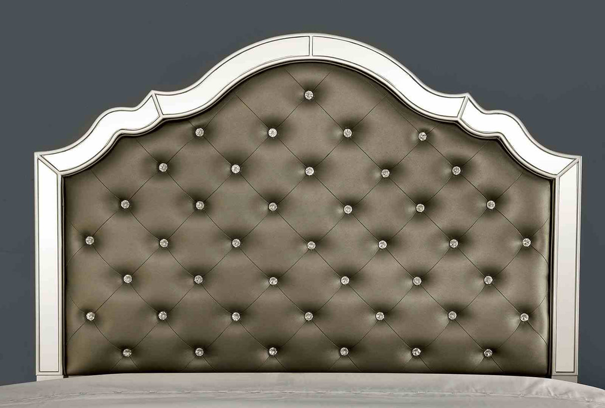 Eliora Silver E.King Bed from Furniture of America - Luna Furniture